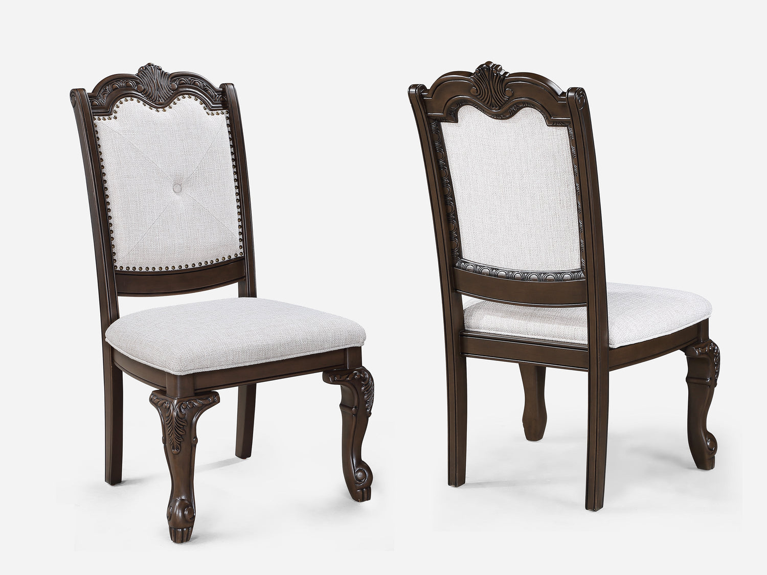 Kiera Coffee Brown Formal Extendable Dining Set from Crown Mark - Luna Furniture