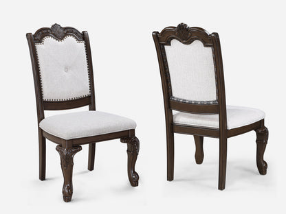 Kiera Coffee Brown Formal Extendable Dining Set from Crown Mark - Luna Furniture