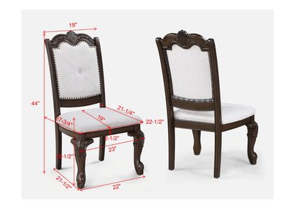 Kiera Coffee Brown Formal Extendable Dining Set from Crown Mark - Luna Furniture