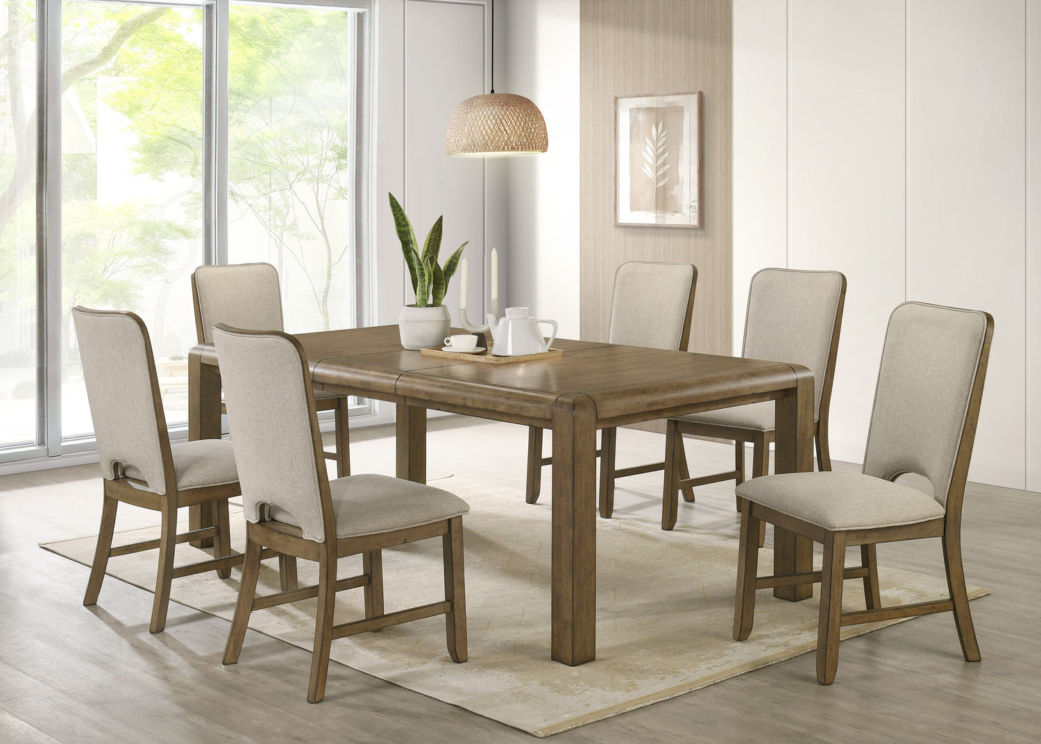 Cockrell Brown/Beige Side Chair, Set of 2 from Crown Mark - Luna Furniture