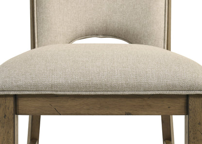 Cockrell Brown/Beige Side Chair, Set of 2 from Crown Mark - Luna Furniture