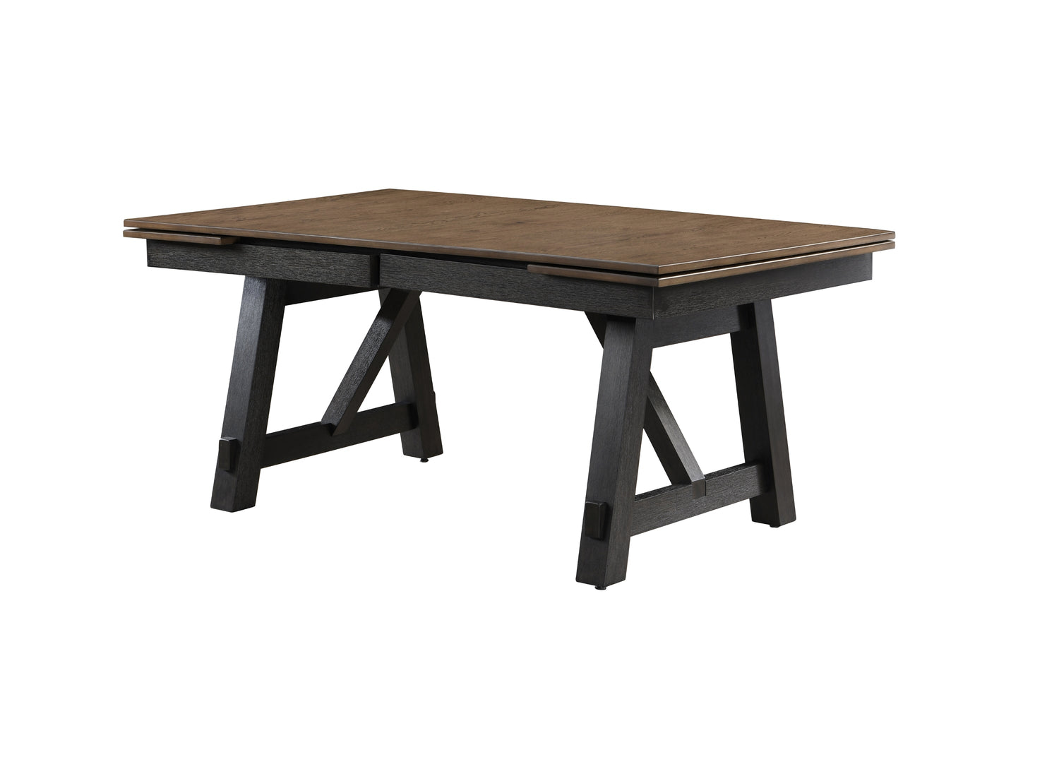 Maribelle Wheat Charcoal Extendable Dining Table from Crown Mark - Luna Furniture