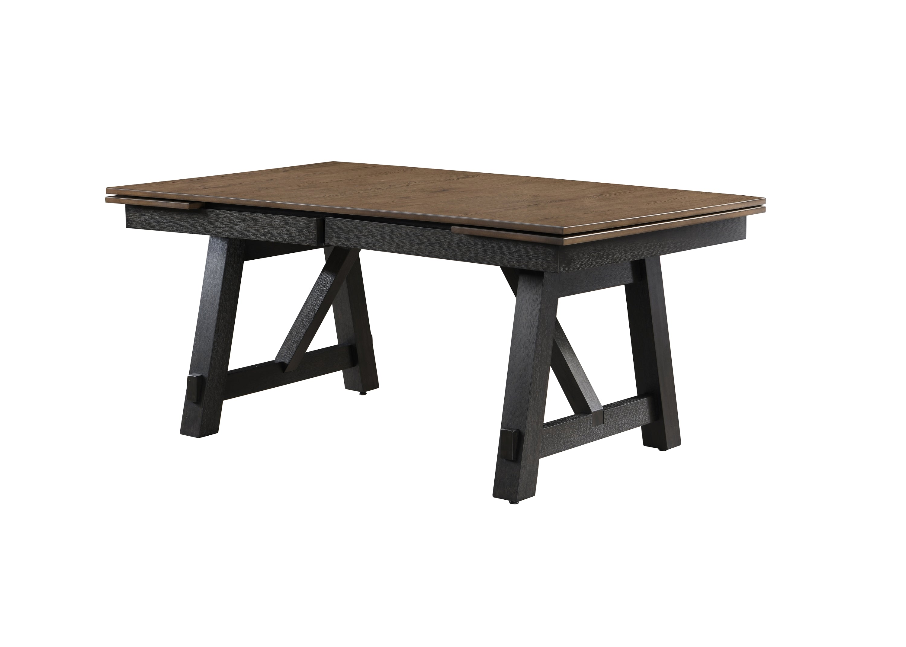 Maribelle Wheat Charcoal Extendable Dining Table from Crown Mark - Luna Furniture