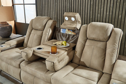 Next-Gen DuraPella Sand Power Reclining Sofa, Loveseat and Recliner -  Ashley - Luna Furniture