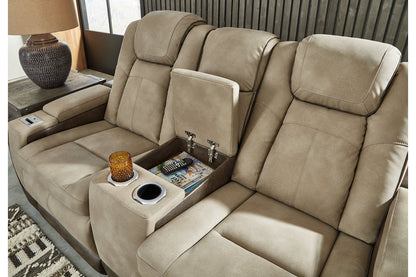 Next-Gen DuraPella Sand Power Reclining Sofa, Loveseat and Recliner -  Ashley - Luna Furniture