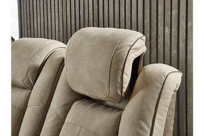 Next-Gen DuraPella Sand Power Reclining Sofa and Loveseat -  Ashley - Luna Furniture