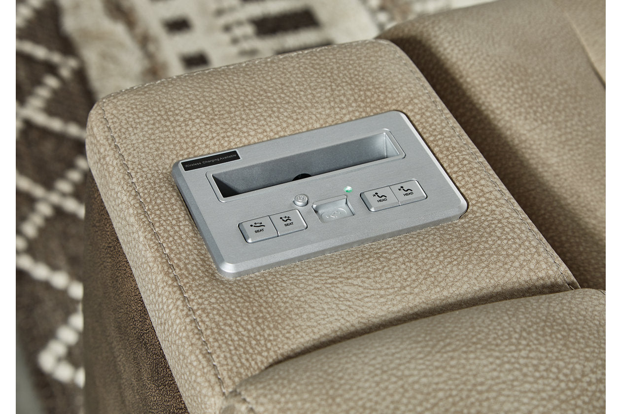 Next-Gen DuraPella Sand Power Reclining Sofa, Loveseat and Recliner -  Ashley - Luna Furniture