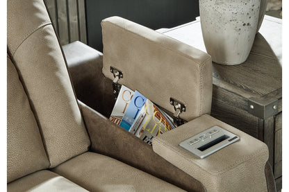 Next-Gen DuraPella Sand Power Reclining Sofa, Loveseat and Recliner -  Ashley - Luna Furniture