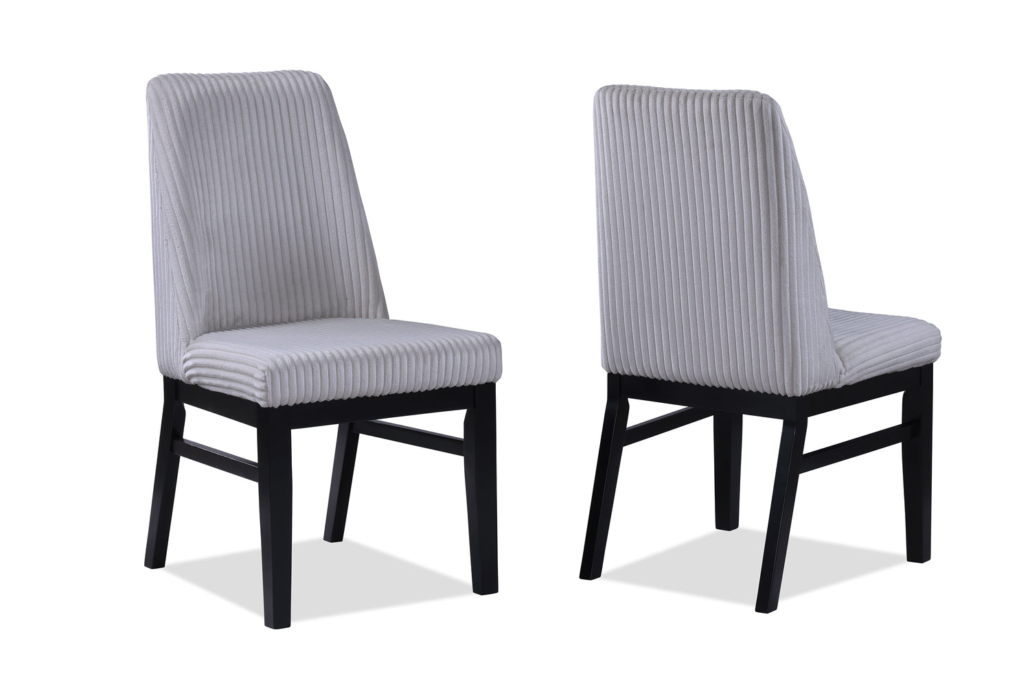 Hadley Black/Light Gray Dining Side Chair, Set of 2 from Crown Mark - Luna Furniture
