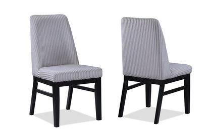 Hadley Black/Light Gray Dining Side Chair, Set of 2 from Crown Mark - Luna Furniture