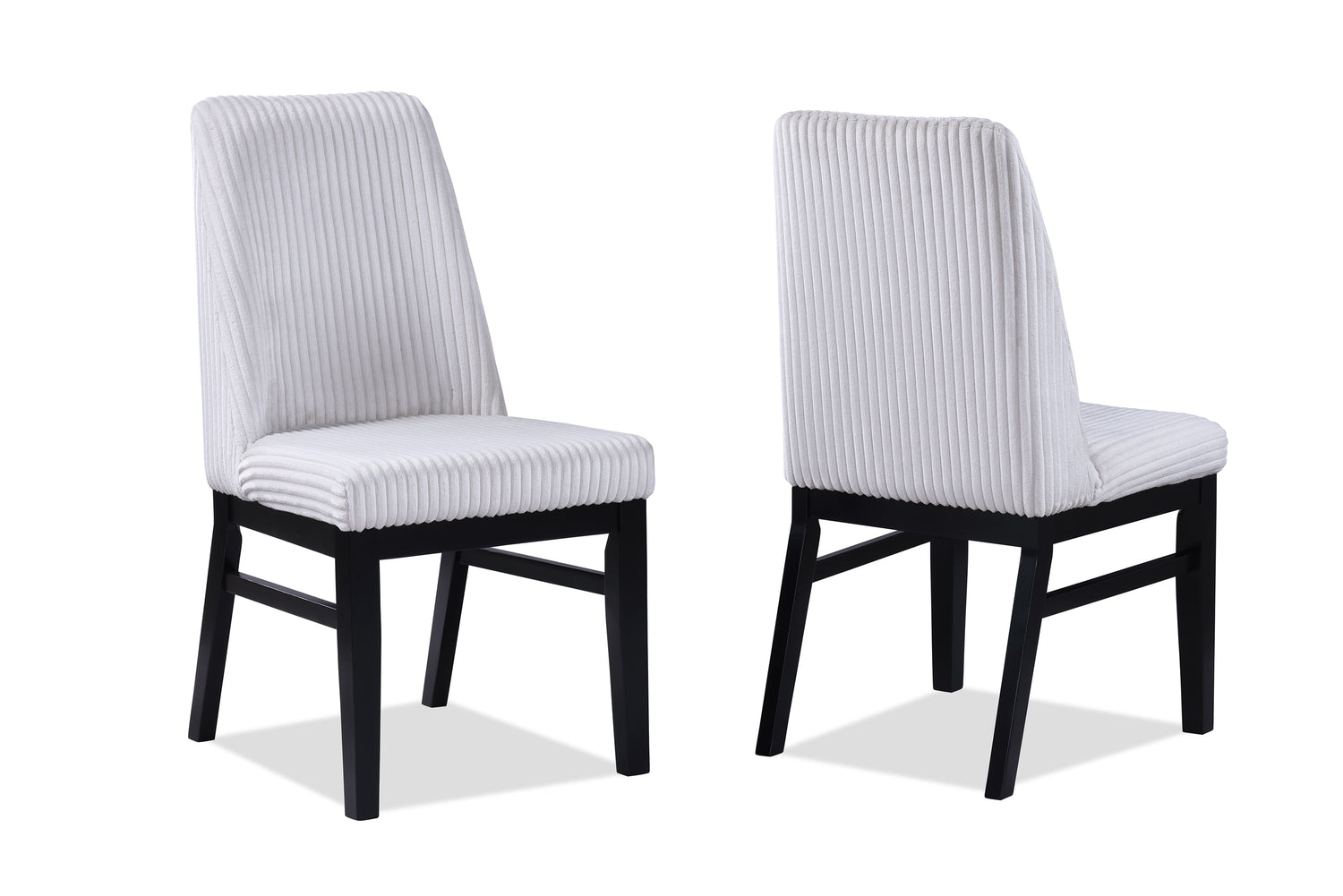 Hadley Black/White Dining Side Chair, Set of 2 from Crown Mark - Luna Furniture