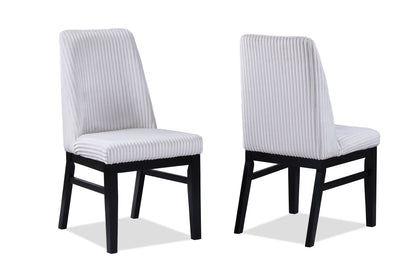 Hadley Black/White Dining Side Chair, Set of 2 from Crown Mark - Luna Furniture