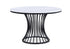 Hadley Black Faux Marble Top Round Dining Table from Crown Mark - Luna Furniture
