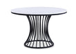 Hadley Black Faux Marble Top Round Dining Table from Crown Mark - Luna Furniture