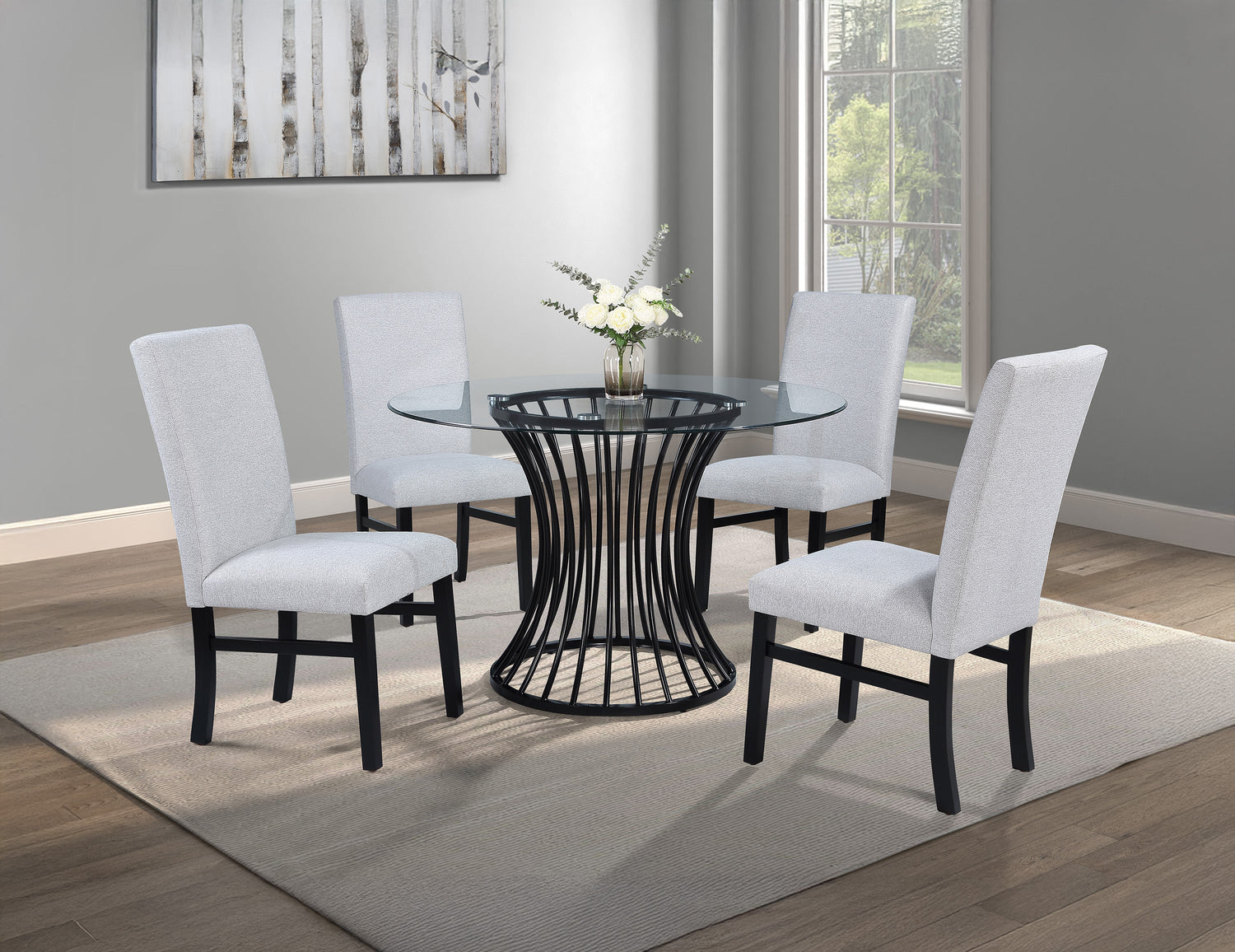 Tracy Dove Round Dining Set from Crown Mark - Luna Furniture