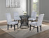 Tracy Black Round Glass Top Table from Crown Mark - Luna Furniture