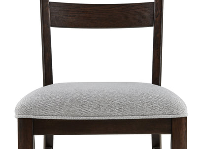 Higgins Dark Oak Dining Chair, Set of 2 from Crown Mark - Luna Furniture