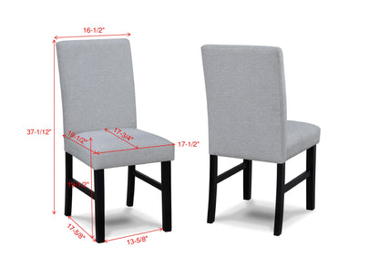 Isla Light Gray Round Dining Set from Crown Mark - Luna Furniture