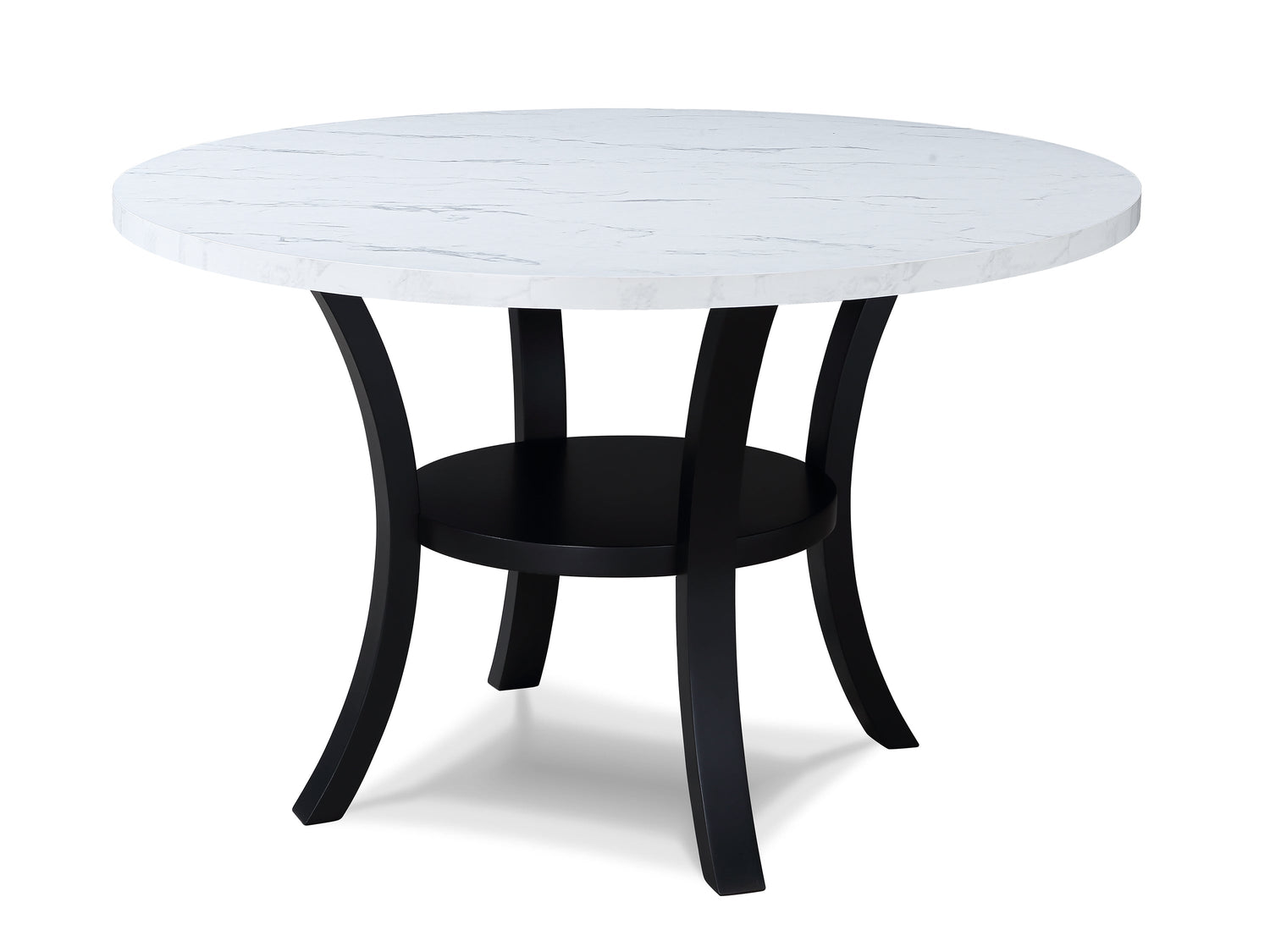 Isla Light Gray Round Dining Set from Crown Mark - Luna Furniture