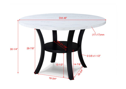 Isla Light Gray Round Dining Set from Crown Mark - Luna Furniture