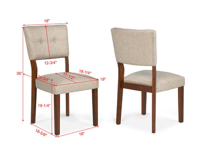 Gregory Beige/Brown Dining Set from Crown Mark - Luna Furniture