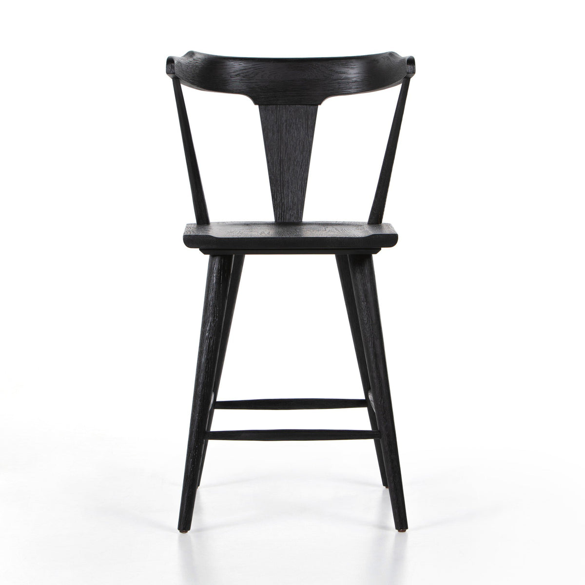 Ripley Bar + Counter Stool in Black Oak