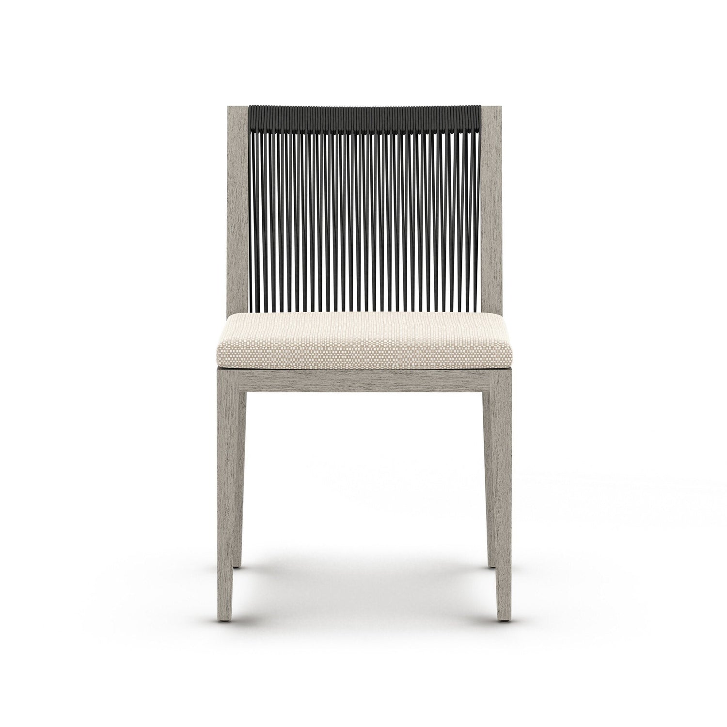 Sherwood Outdoor Dining Chair, Weathered Grey in Faye Sand