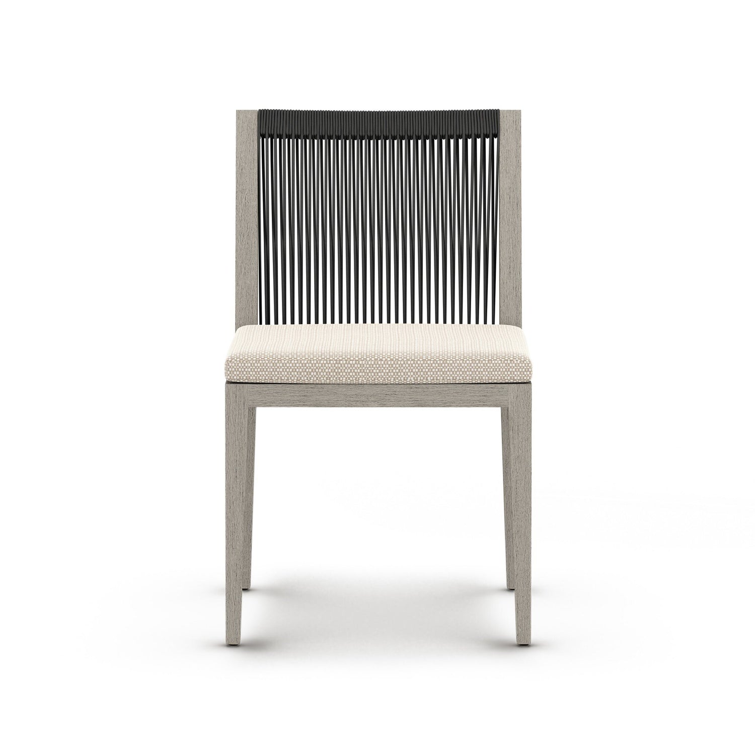 Sherwood Outdoor Dining Chair, Weathered Grey in Faye Sand