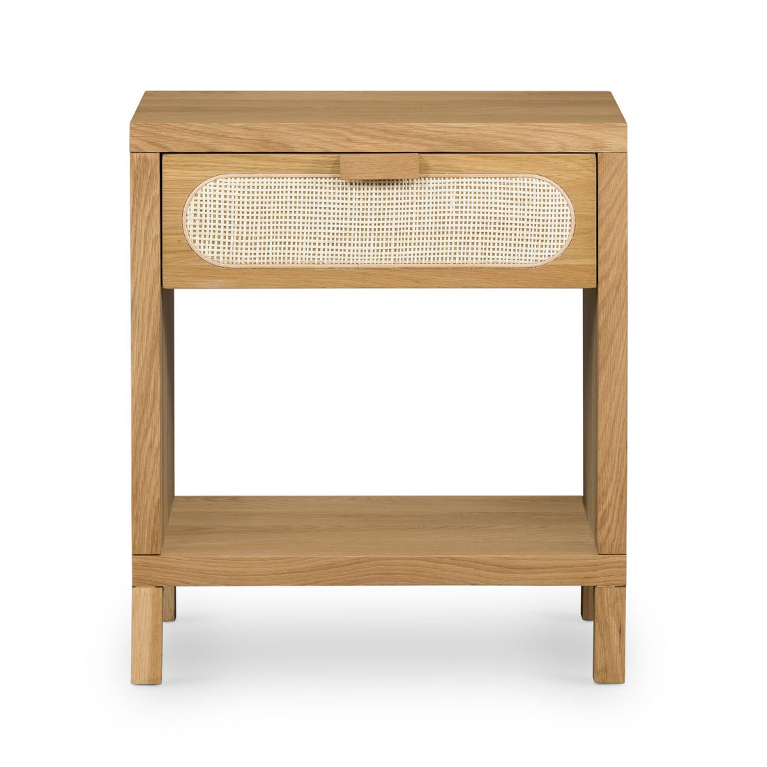 Allegra Nightstand in Honey Oak Veneer