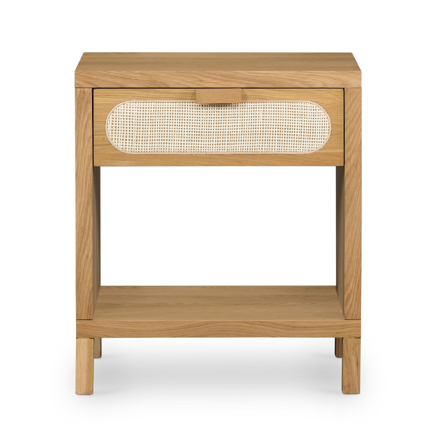 Allegra Nightstand in Honey Oak Veneer