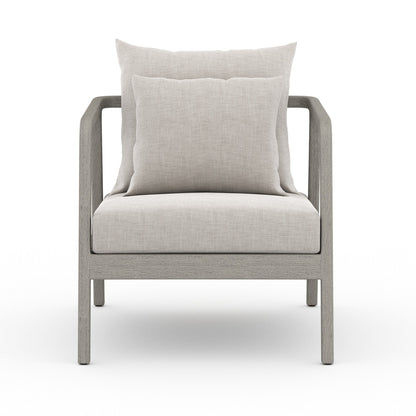 Numa Outdoor Chair - Weathered Grey in Venao Grey