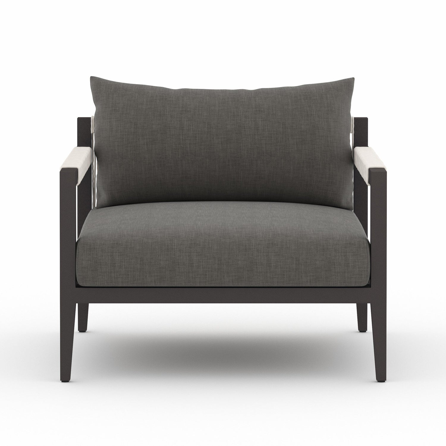 Sherwood Outdoor Chair, Bronze in Venao Charcoal