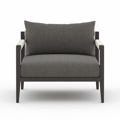 Sherwood Outdoor Chair, Bronze in Venao Charcoal