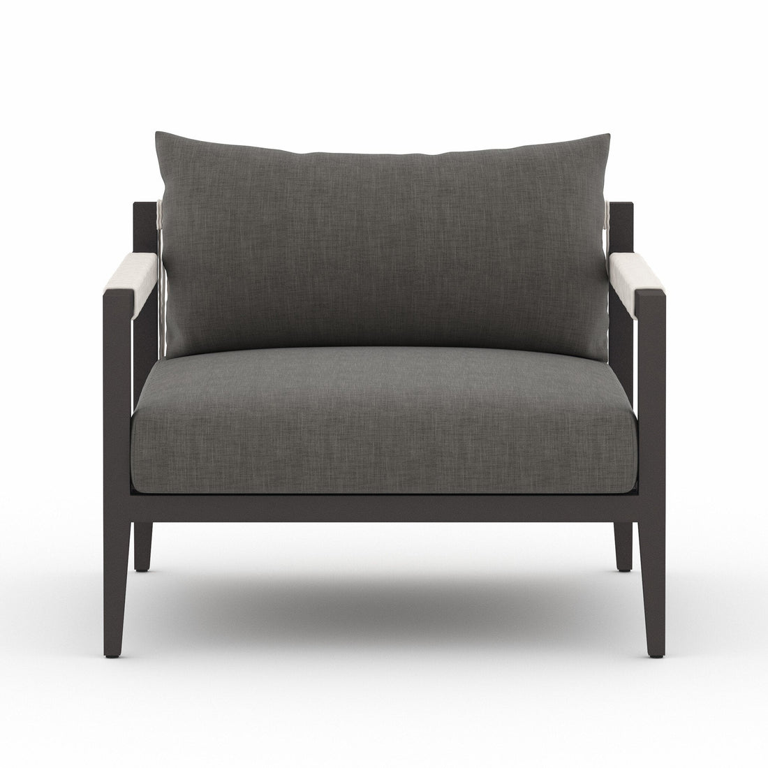 Sherwood Outdoor Chair, Bronze in Venao Charcoal