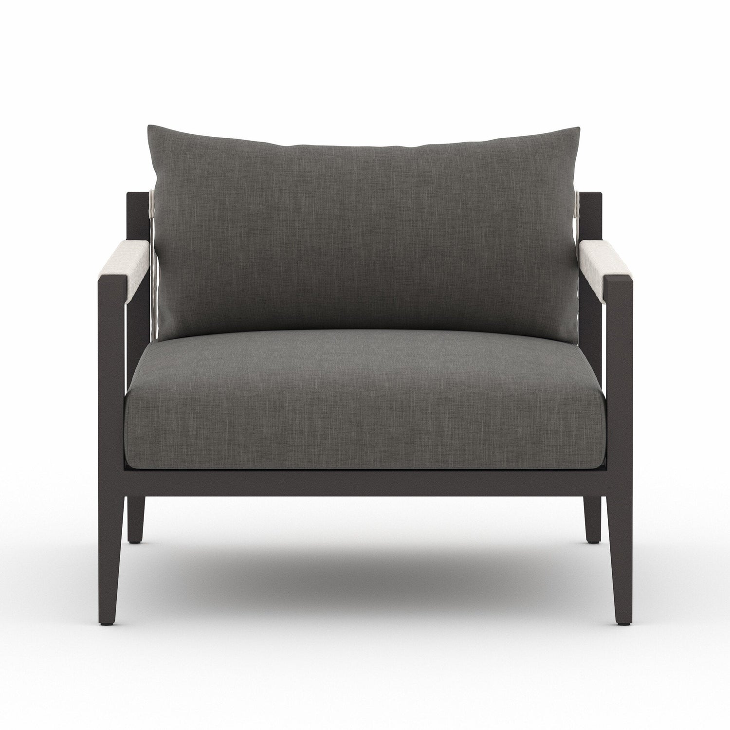 Sherwood Outdoor Chair, Bronze in Venao Charcoal