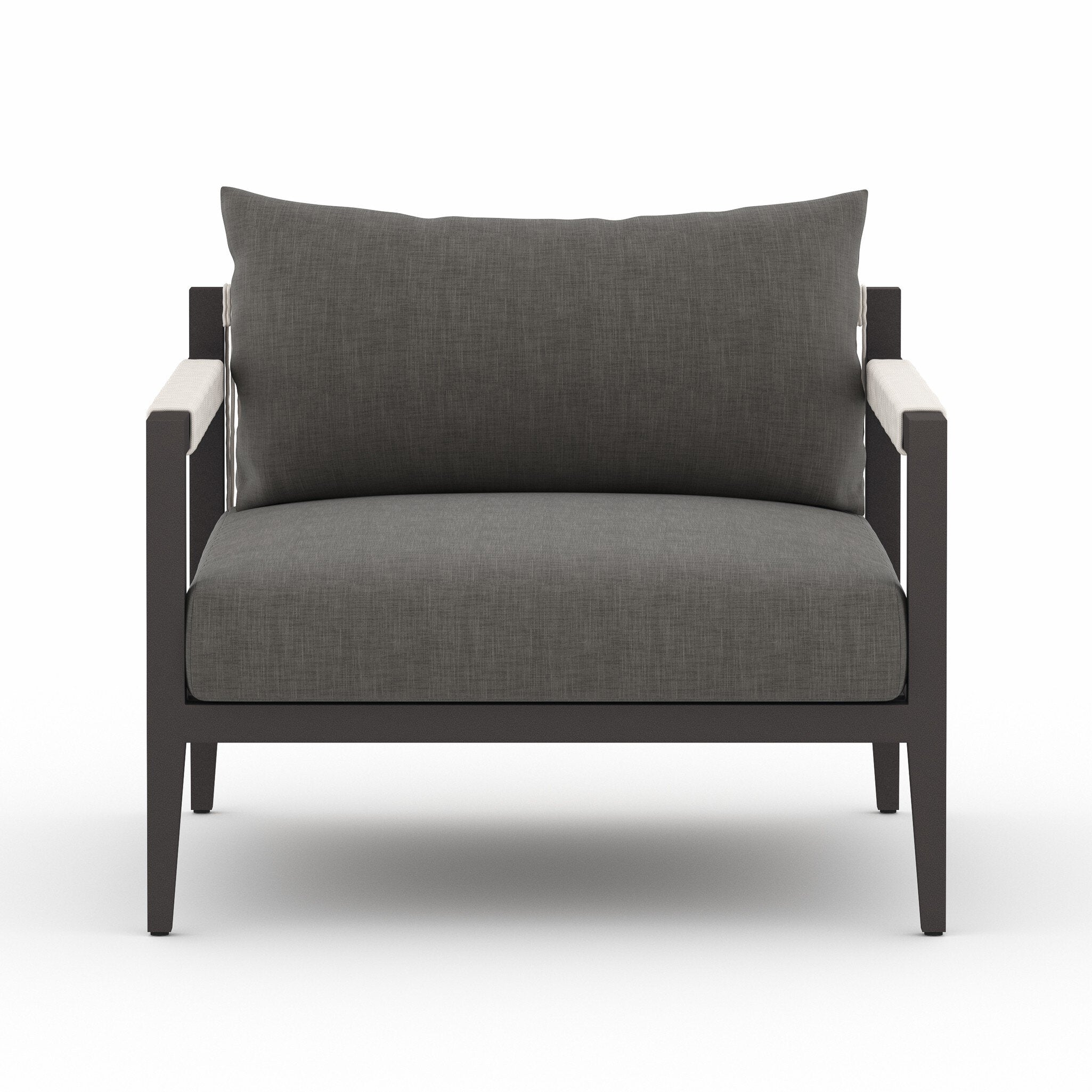 Sherwood Outdoor Chair, Bronze in Venao Charcoal