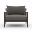 Sherwood Outdoor Chair, Bronze in Venao Charcoal