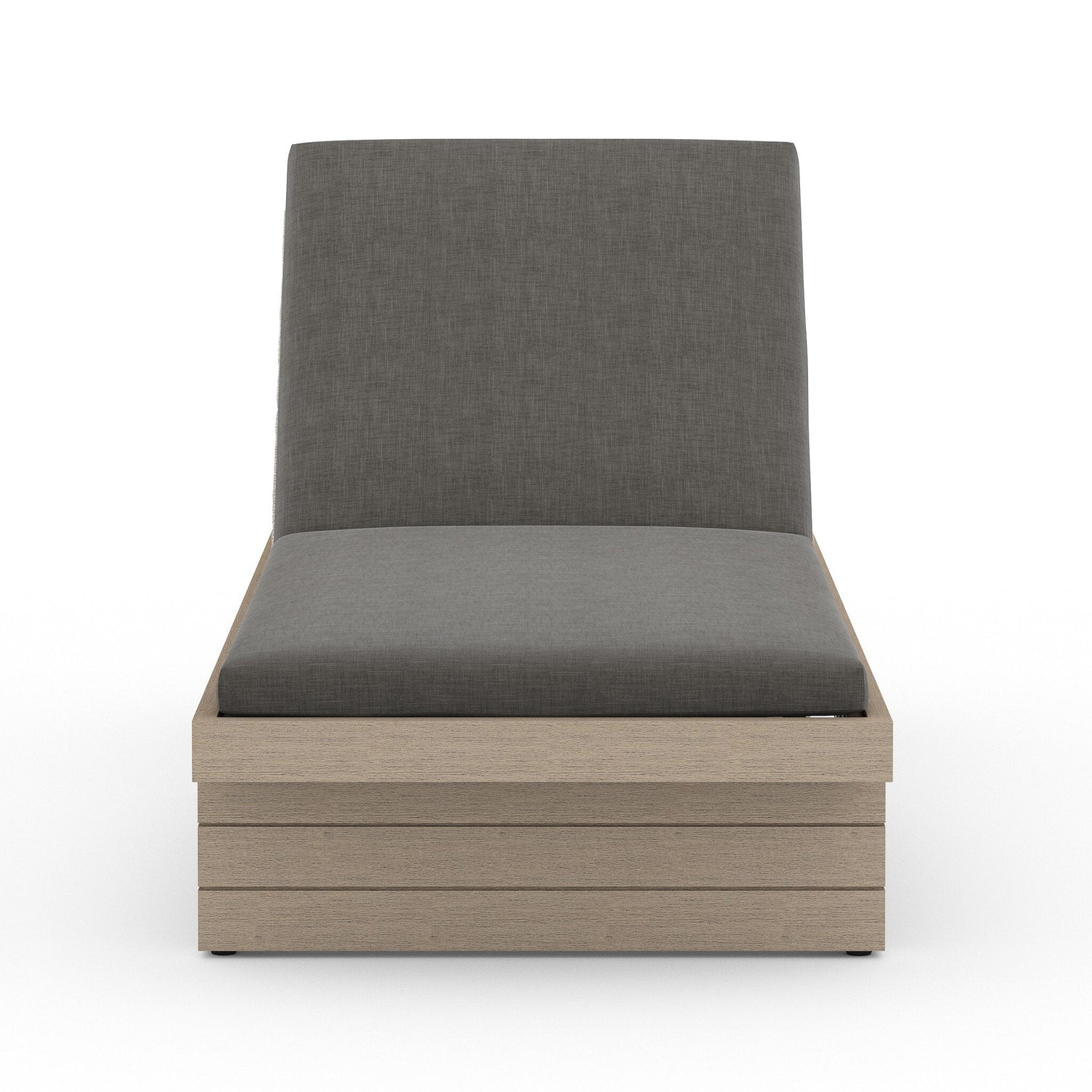 Leroy Outdoor Chaise - Washed Brown in Venao Charcoal