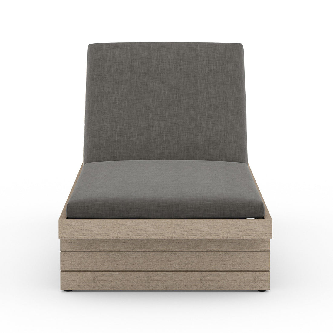Leroy Outdoor Chaise - Washed Brown in Venao Charcoal