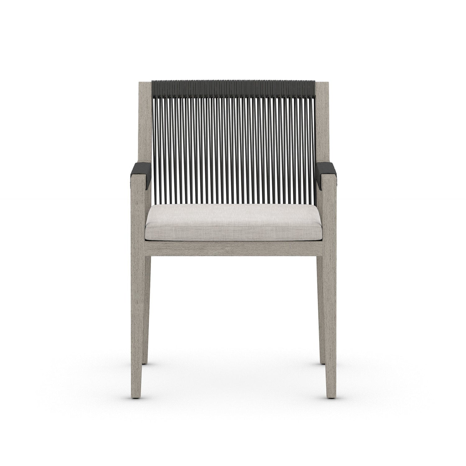 Sherwood Outdoor Dining Armchair, Weathered Grey in Venao Grey