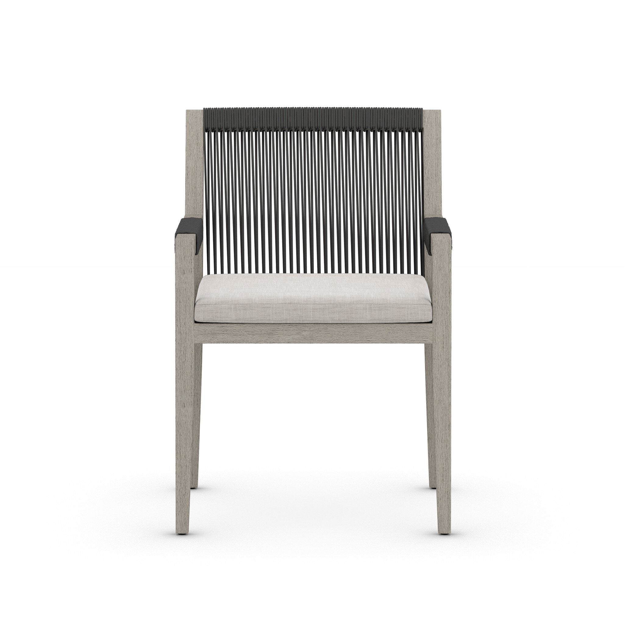 Sherwood Outdoor Dining Armchair, Weathered Grey in Venao Grey