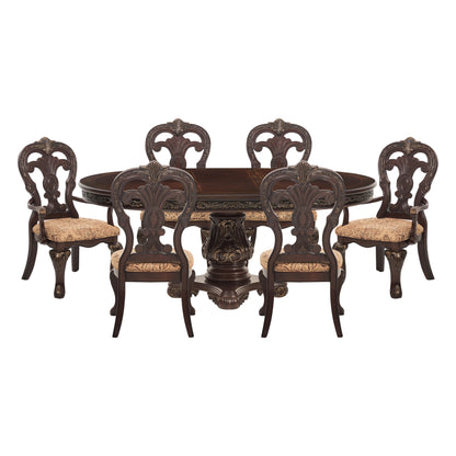 2243-76*7 7pc set (TABLE + 2 ARM + 4 SIDE CHAIRS) - 2243-76*7