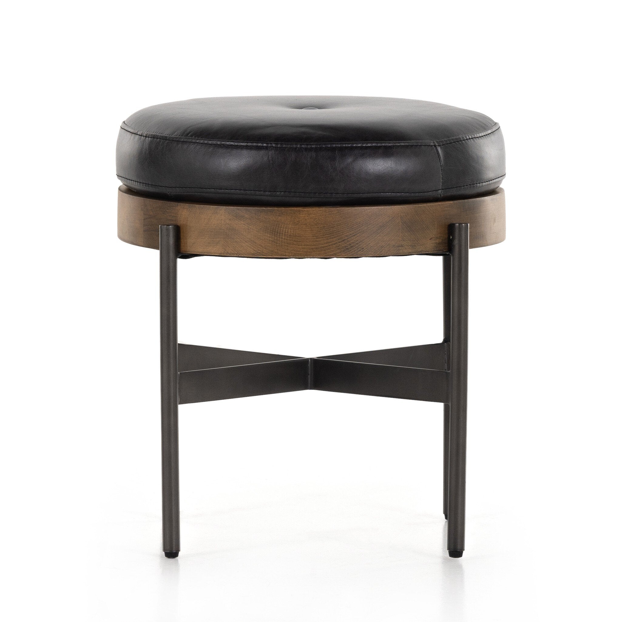 Edwyn Accent Stool in Sonoma Black