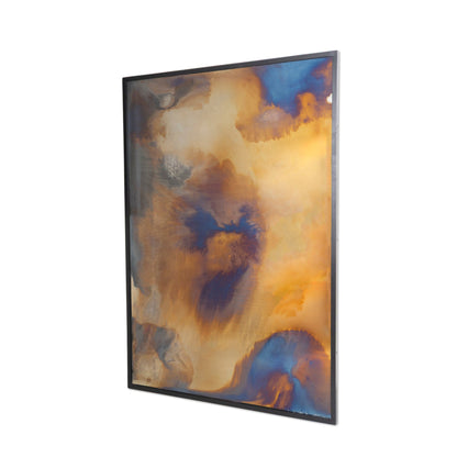 Acid Wash Floor Mirror in Iron Matte Black
