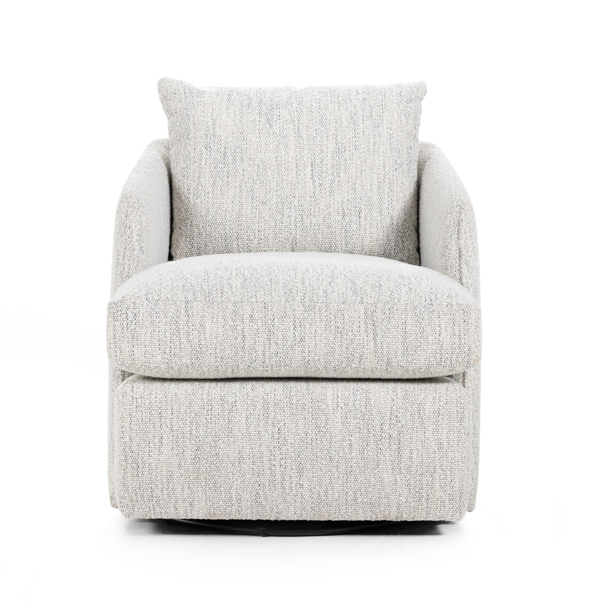 Whittaker Swivel Chair in Merino Cotton