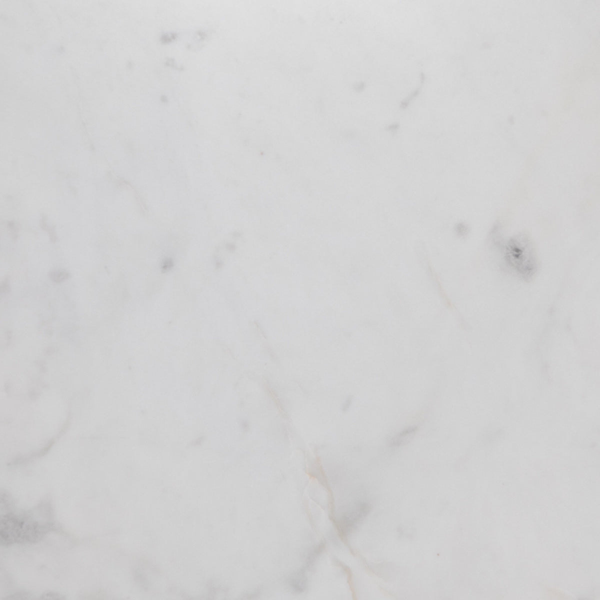 Delune Nightstand in Polished White Marble