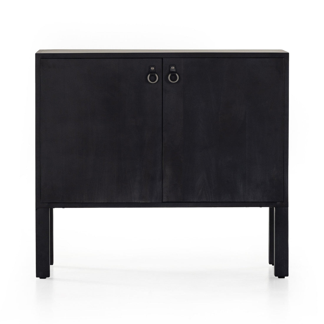 Isador Bar Cabinet in Black Wash Poplar