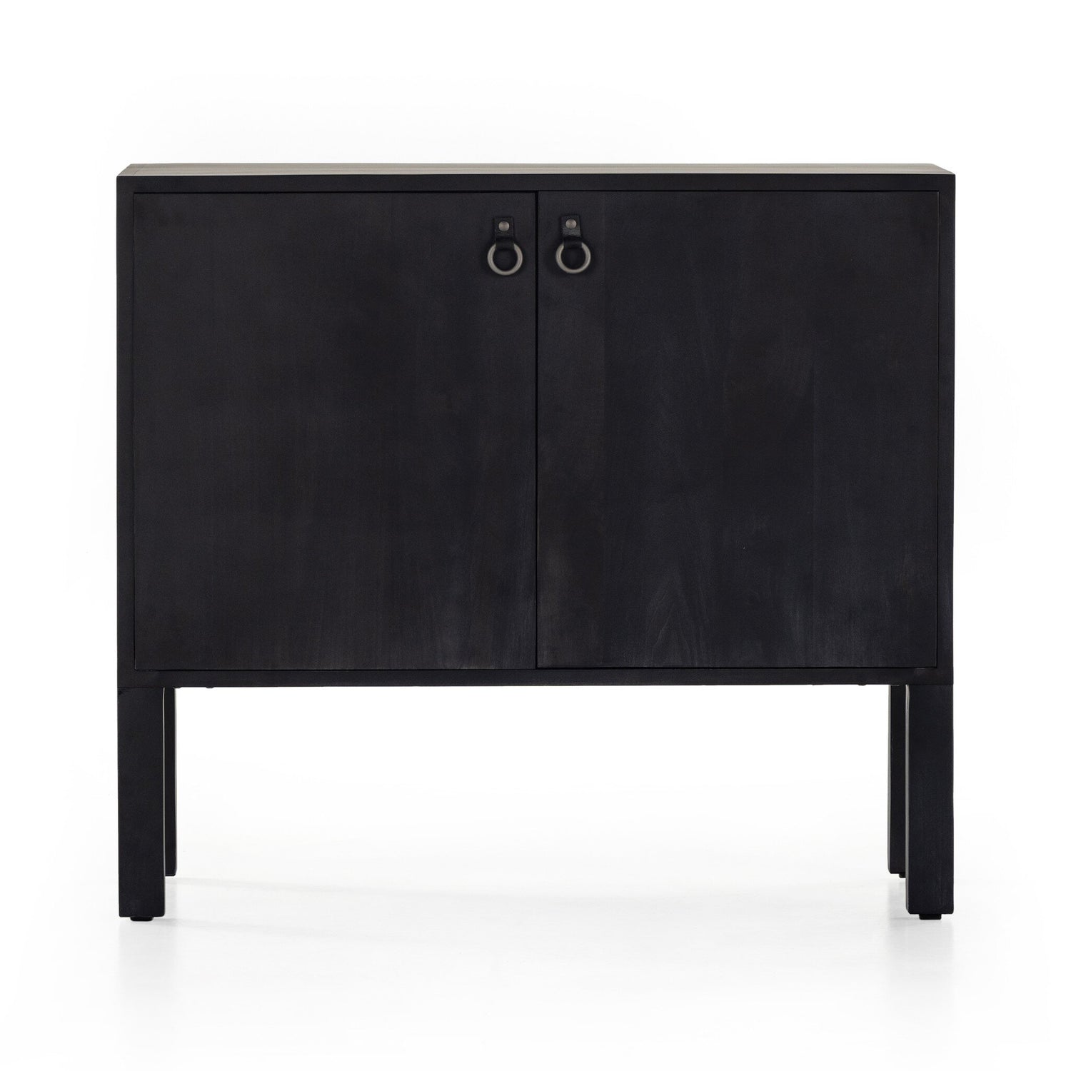 Isador Bar Cabinet in Black Wash Poplar