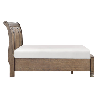 Bethel Antique Brown Eastern King Storage Platform Bed from Homelegance - Luna Furniture
