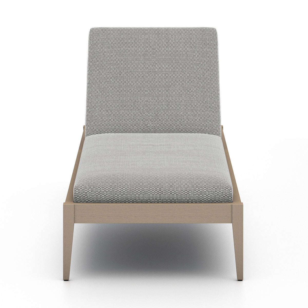 Sherwood Outdoor Chaise, Washed Brown in Faye Ash